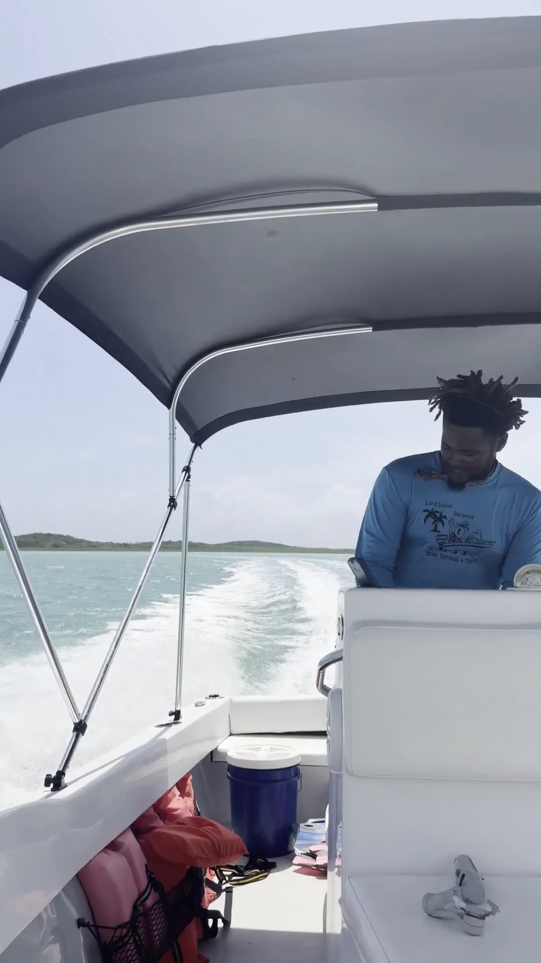 Heading out by boat across the flats