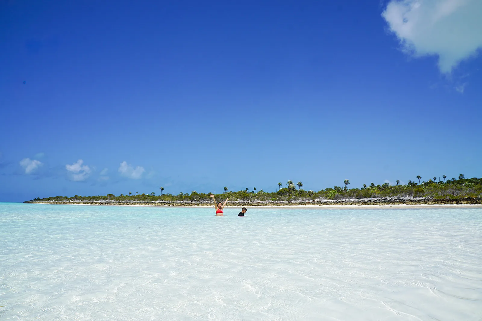 Swimming in the warm shallows