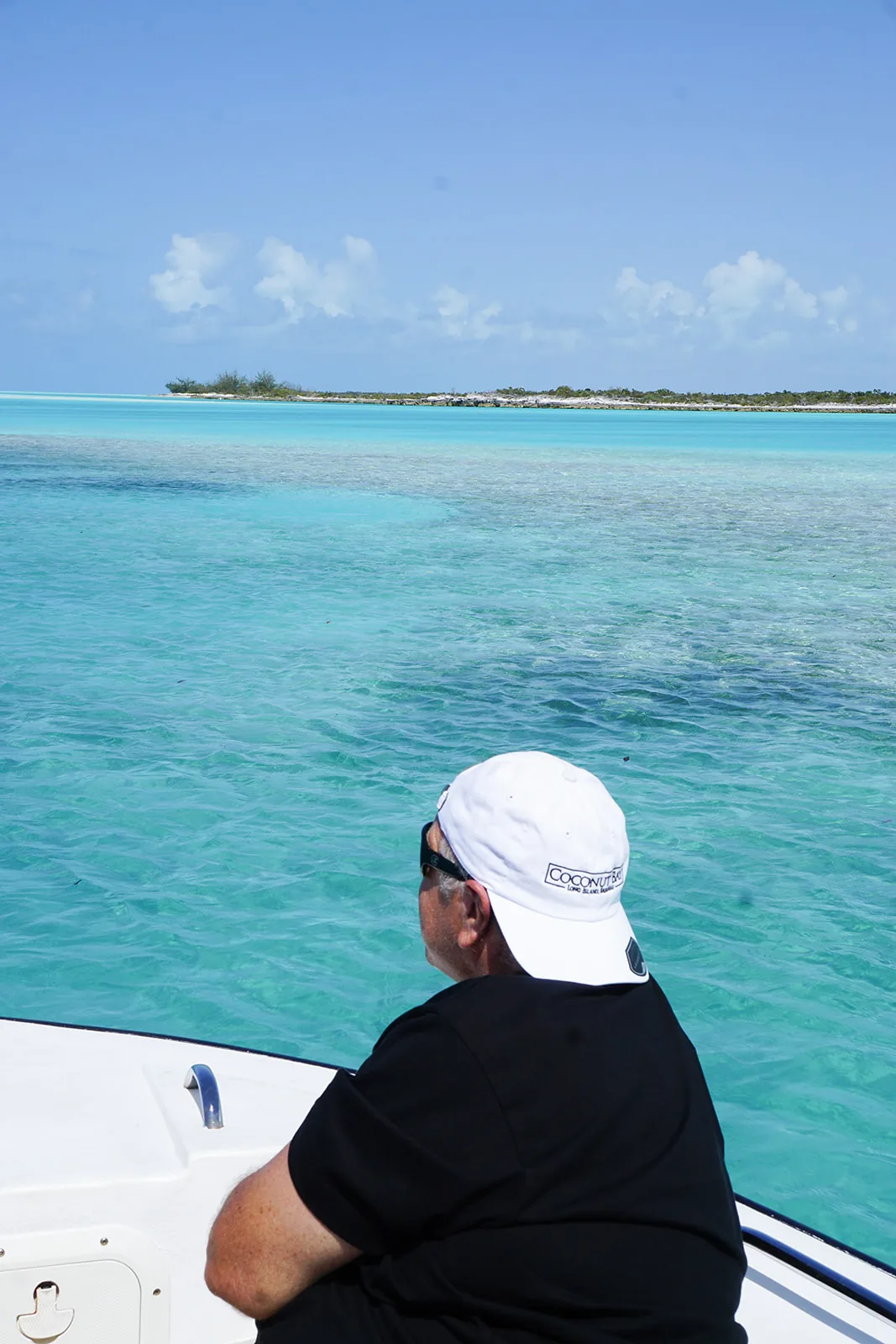Crossing the turquoise water