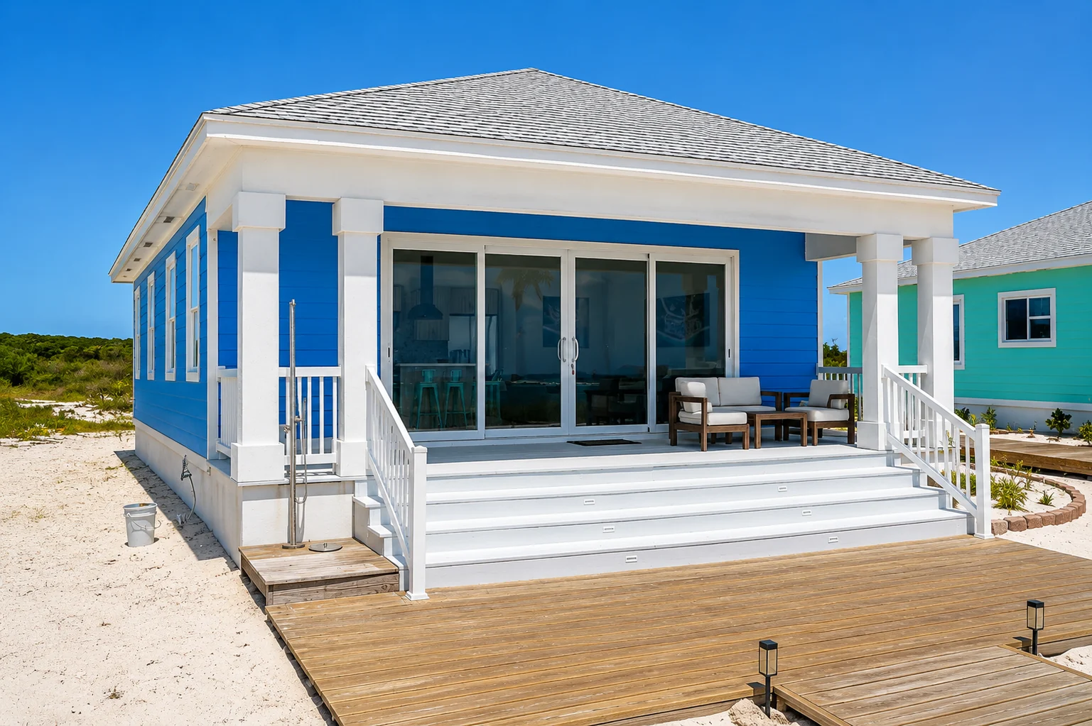 A side view of Azure Sky Villa, Coconut Bay