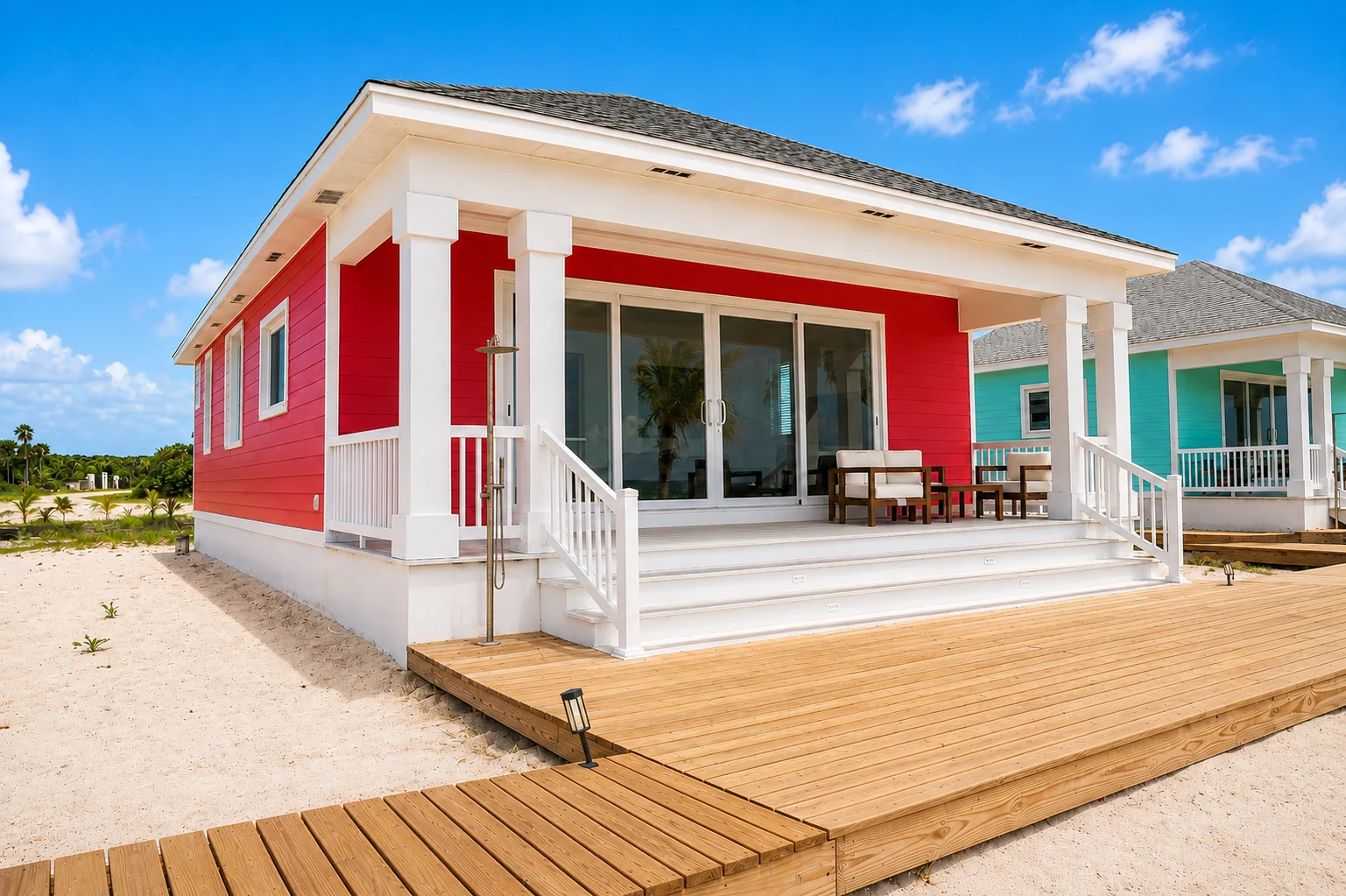 A side view of Coral View Villa, Coconut Bay