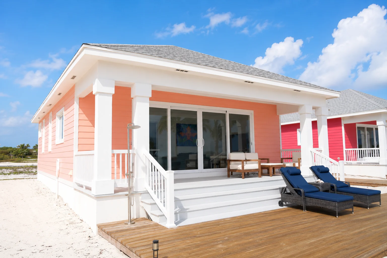 A side view of Ocean Mist Villa, Coconut Bay