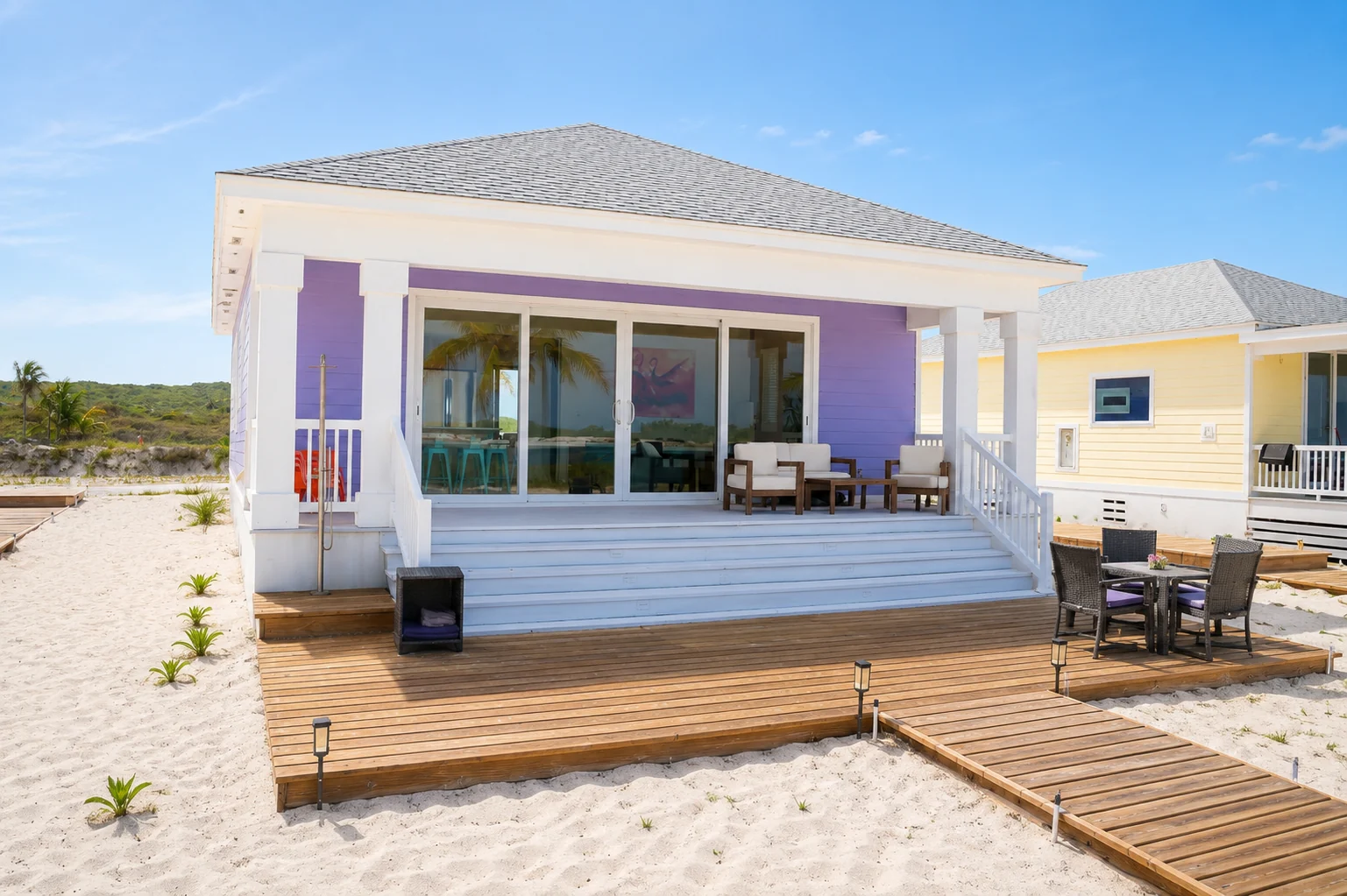 A side view of Tidewater Villa, Coconut Bay