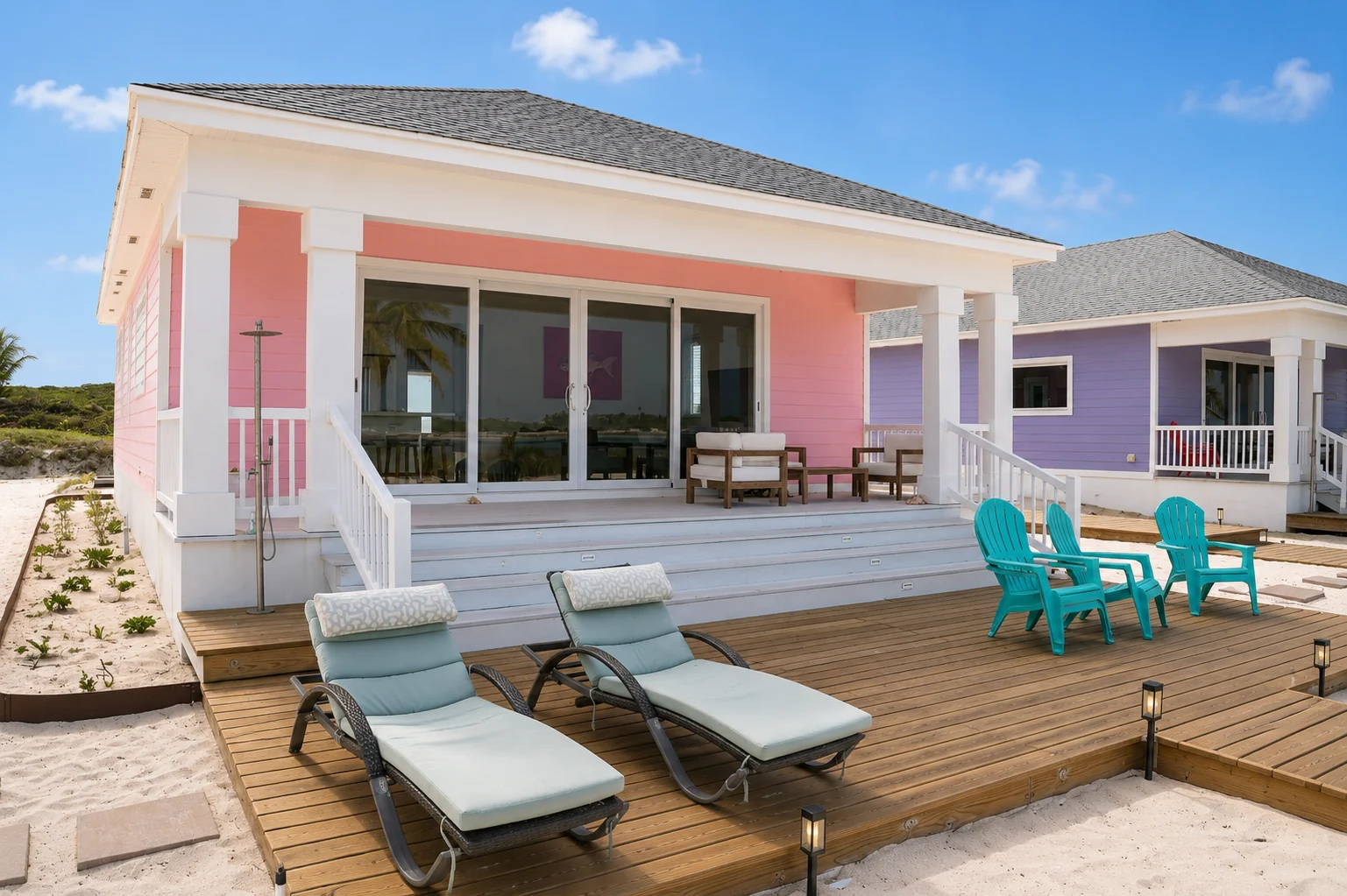A side view of Sunset Bay Villa, Coconut Bay